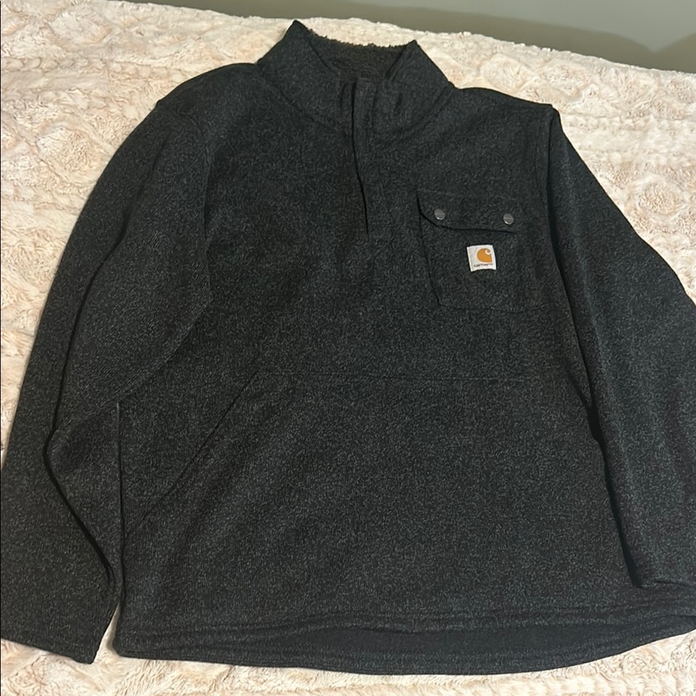 Carhartt Charcoal Quarter-Zip Pullover